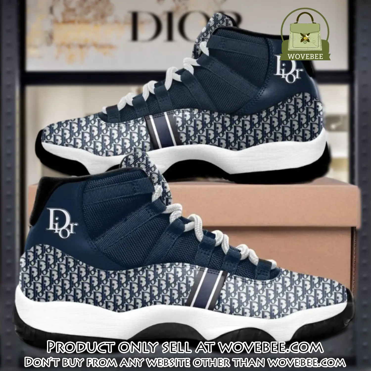 Dior luxury blue air jordan 11 shoes hot  dior sneakers gifts for men women wvb4344393